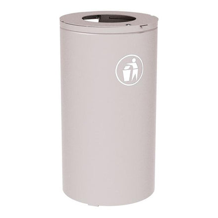 Procity Olbia Litter Bin 80/120L (Without Internal Bucket / Galvanised & Powder Coated Silk Grey RAL 7044)