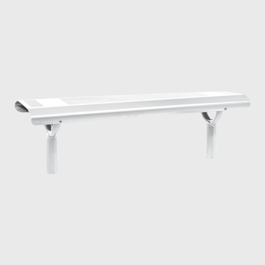 Procity Oslo Backless Bench 1.5m (Pure White RAL 9010)