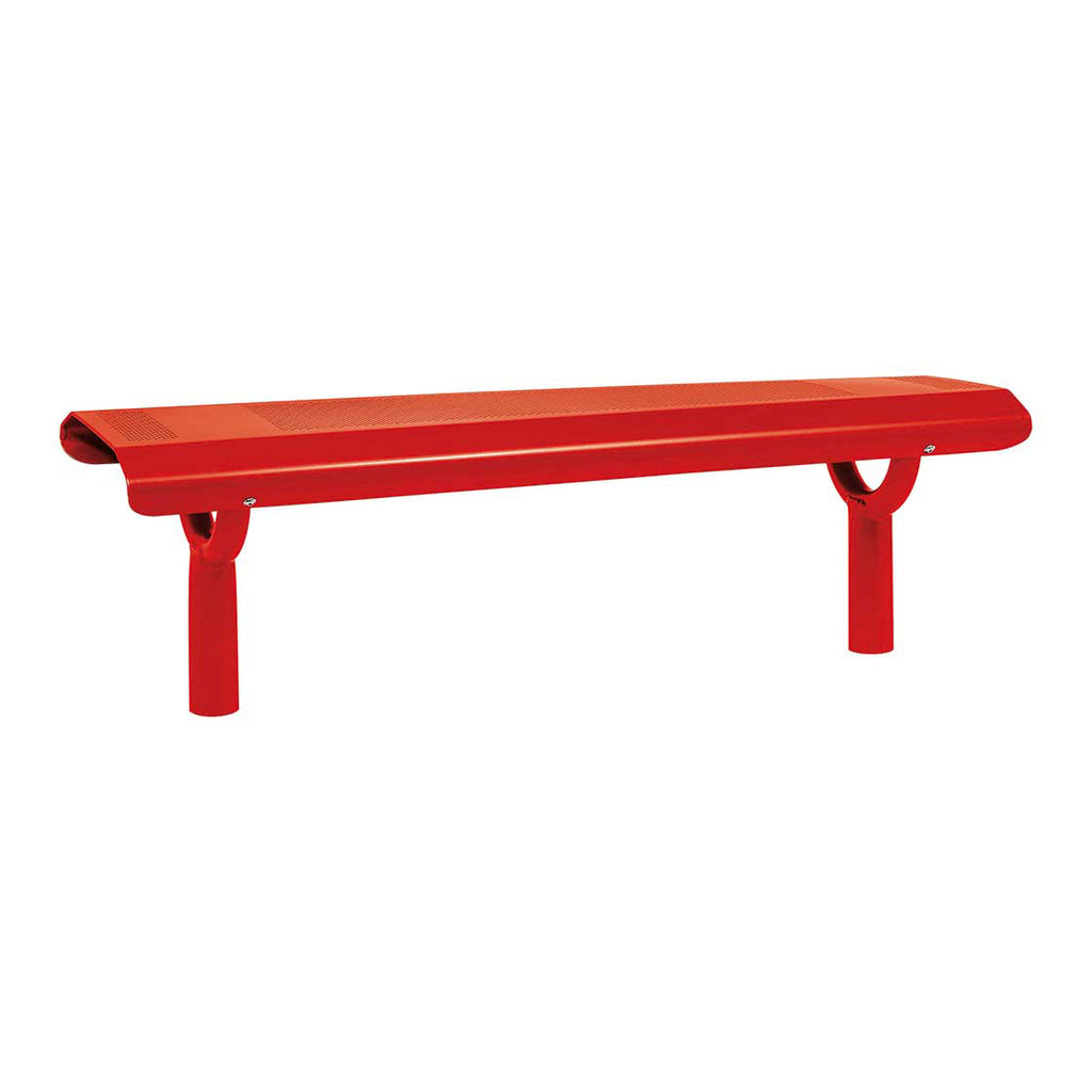 Procity Oslo Backless Bench 1.5m (Traffic Red RAL 3020)