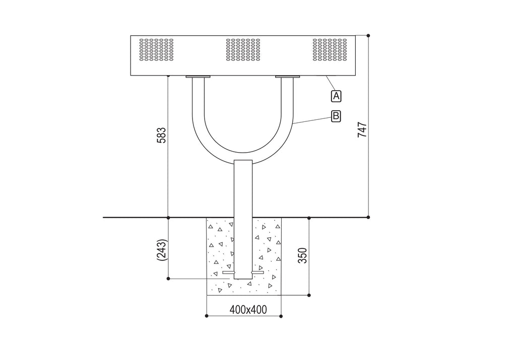 Procity Oslo Perch Bench 0.9m