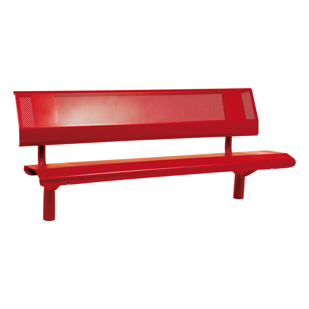 Procity Oslo Seat Bench (1.8m / Maroon RAL 3004)