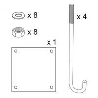 Procity Pre-installation Kit For Half Width Swivel Height Restrictors