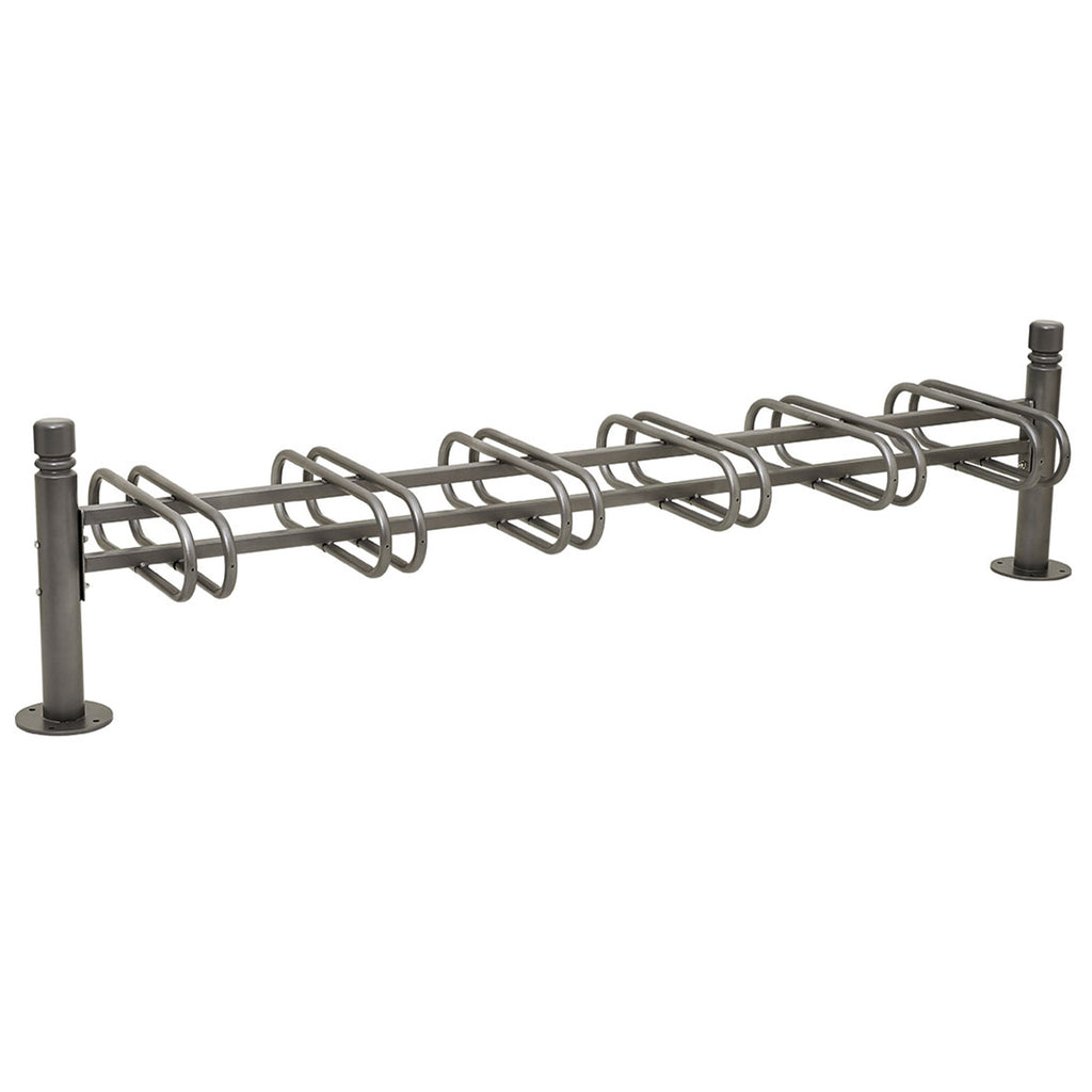 Province Double Sided Bike Rack  Galvanised & Painted (12 BIkes / City / Procity Grey)