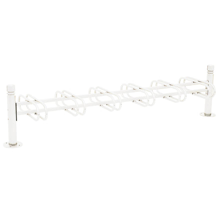 Province Double Sided Bike Rack  Galvanised & Painted (12 BIkes / City / White RAL 9010)