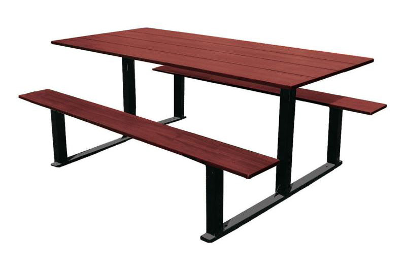 Procity Riga Picnic Bench (Standard / Jet Black RAL 9005)