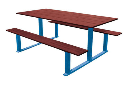 Procity Riga Picnic Bench (Standard / Gentian Blue RAL 5010)