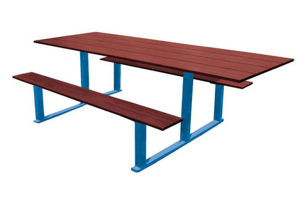 Procity Riga Picnic Bench (Wheelchair Accessible / Gentian Blue RAL 5010)