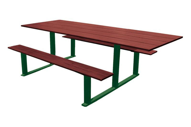 Procity Riga Picnic Bench (Wheelchair Accessible / Moss Green RAL 6005)