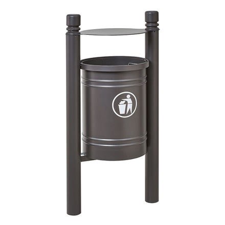 Procity Santiago Litter Bin 40L (City / Galvanised & Powder Coated Procity Grey)