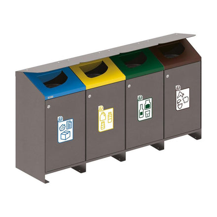 Signage Label Decal Set for Recycling Bins