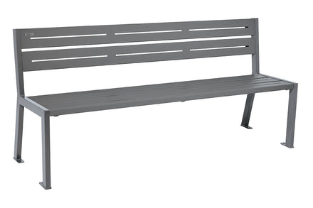 Procity Silaos All Steel Seat Bench 1.8m