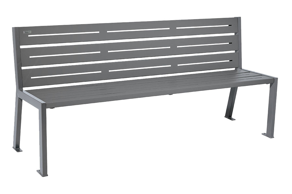 Procity Silaos All Steel Seat Bench 1.8m