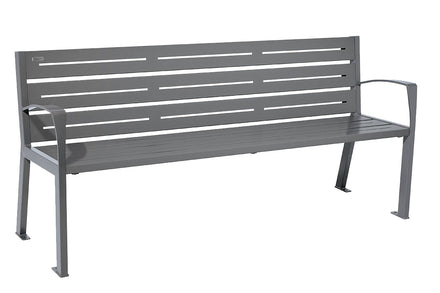 Procity Silaos All Steel Seat Bench 1.8m