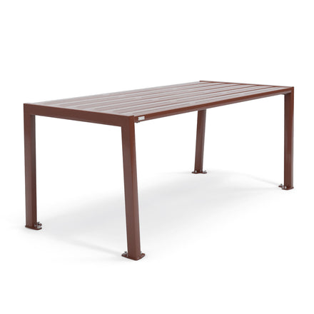 Procity Silaos Picnic Bench 1.8m Table Only Chocolate Brown RAL 8017 Galvanised Chocolate Brown RAL 8017