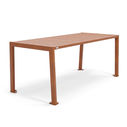 Procity Silaos Picnic Bench 1.8m Table Only Corten Effect Galvanised Corten Effect