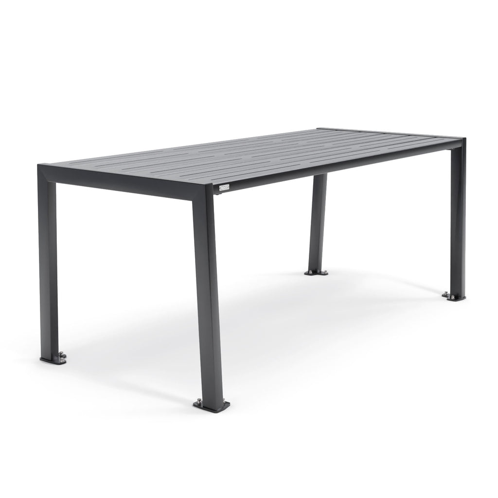 Procity Silaos Picnic Bench 1.8m Table Only Jet Black RAL 9005 Galvanised Jet Black RAL 9005