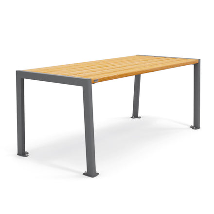 Procity Silaos Picnic Bench 1.8m Table Only Procity Grey Light Oak Stained PEFC Oak Slats