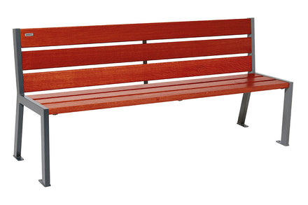 Procity Silaos Steel & Wood Seat Bench 1.8m