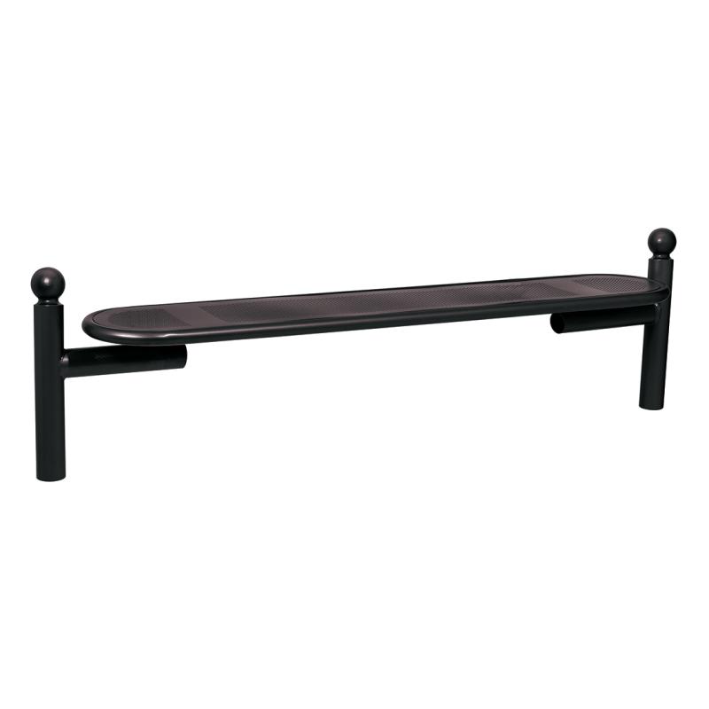 Procity Estoril Backless Bench 1.8m (Sphere / Jet Black RAL 9005)