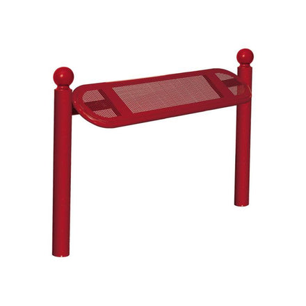 Procity Estoril Perch Bench 0.9m (Sphere / Maroon RAL 3004)