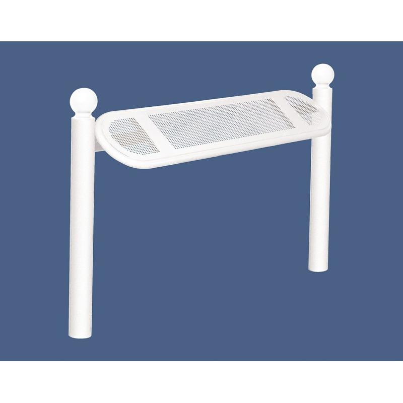 Procity Estoril Perch Bench 0.9m (Sphere / Pure White RAL 9010)