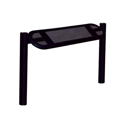 Procity Estoril Perch Bench 0.9m (Brushed Stainless Steel / Jet Black RAL 9005)