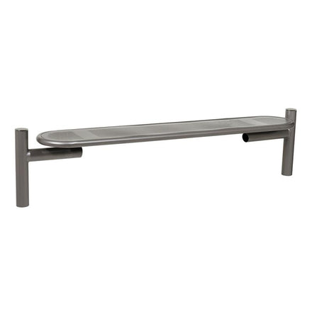 Procity Estoril Backless Bench 1.8m (Brushed Stainless Steel / Procity Grey)