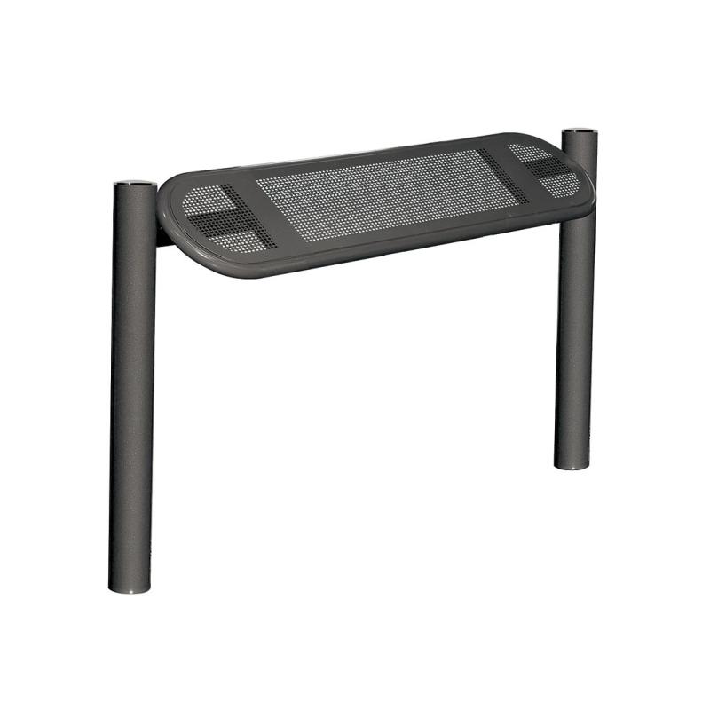 Procity Estoril Perch Bench 0.9m (Brushed Stainless Steel / Procity Grey)