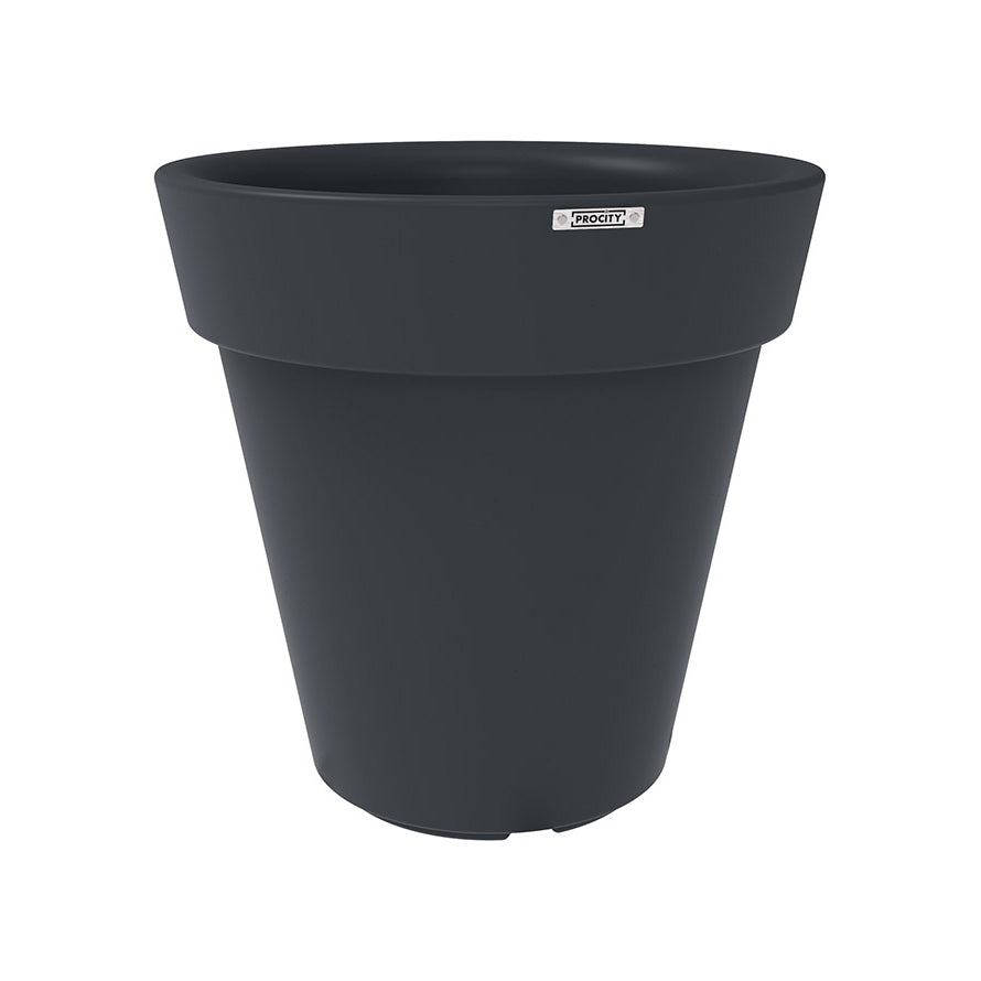 Procity Large Plastic Heritage Planter (800mm (At Rim) / Anthracite Grey - RAL 7016)