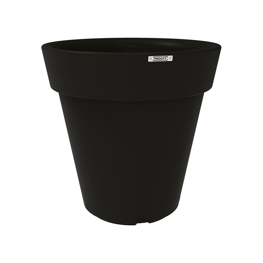 Procity Large Plastic Heritage Planter (800mm (At Rim) / Jet Black - RAL 9005)