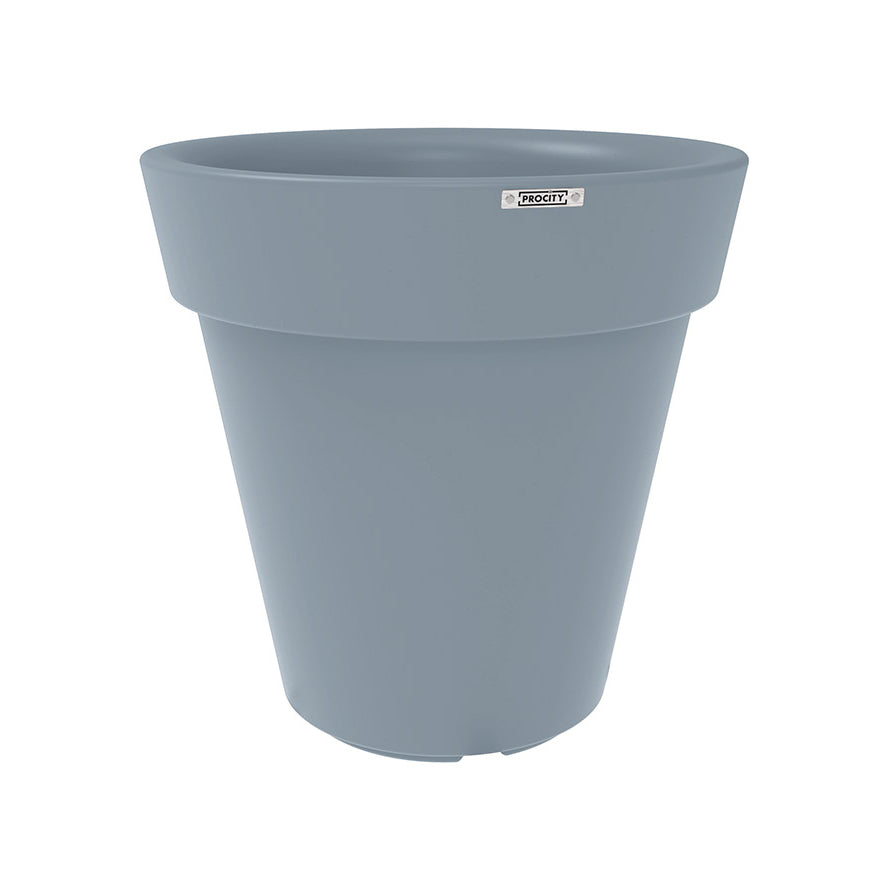 Procity Large Plastic Heritage Planter (800mm (At Rim) / Silver Grey - RAL 7001)