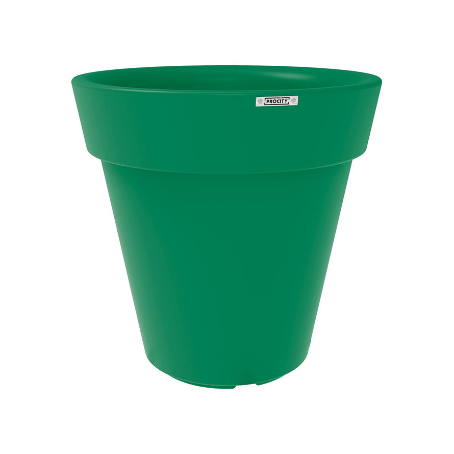 Procity Large Plastic Heritage Planter (800mm (At Rim) / Traffic Green - RAL 6024)