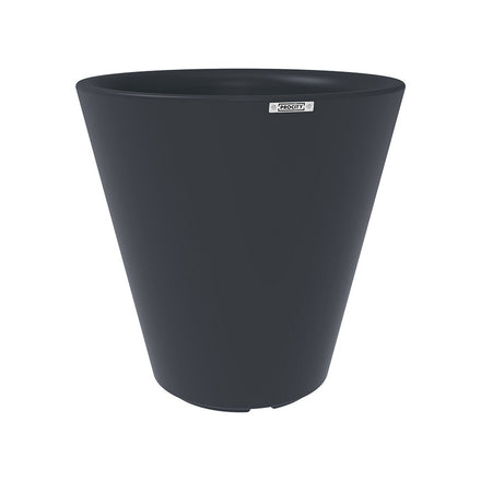 Procity Large Plastic Tradition Planter (800mm (At Rim) / Anthracite Grey - RAL 7016)