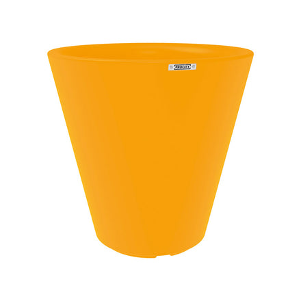 Procity Large Plastic Tradition Planter (800mm (At Rim) / Melon Yellow - RAL 1028)