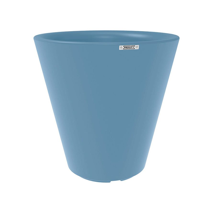 Procity Large Plastic Tradition Planter (800mm (At Rim) / Pastel Blue - RAL 5024)