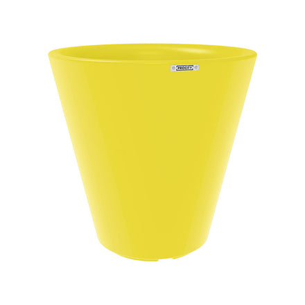 Procity Large Plastic Tradition Planter (800mm (At Rim) / Yellow (Sulphur) - RAL 1016)