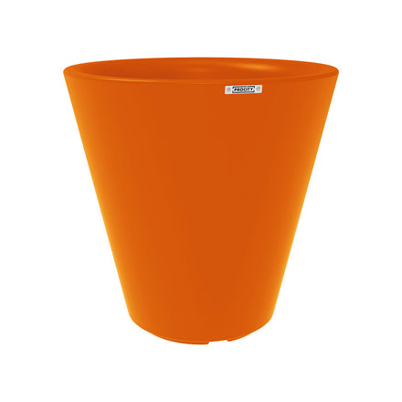 Procity Large Plastic Tradition Planter (800mm (At Rim) / Traffic Orange - RAL 2009)