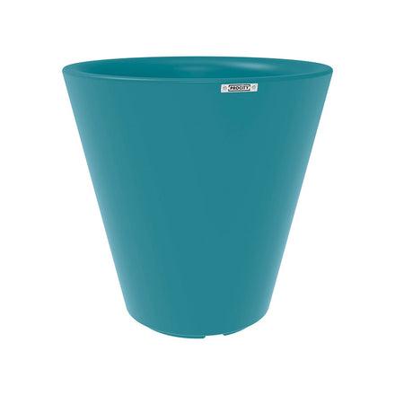 Procity Large Plastic Tradition Planter (800mm (At Rim) / Turquoise Blue - RAL 5018)