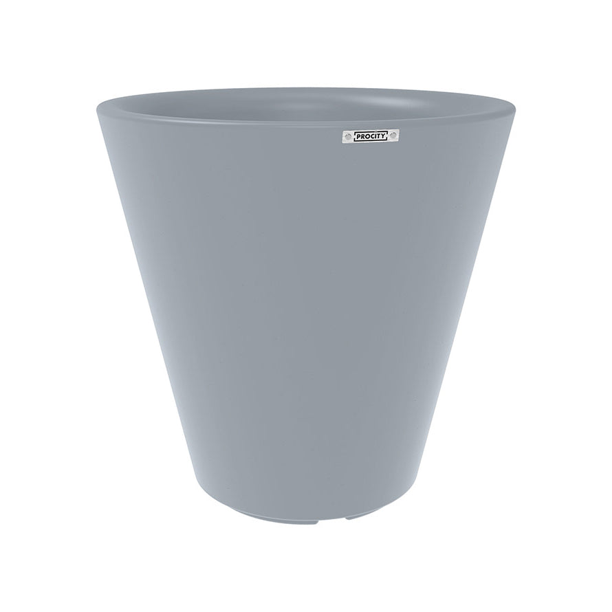 Procity Large Plastic Tradition Planter (800mm (At Rim) / Window Grey - RAL 7040)