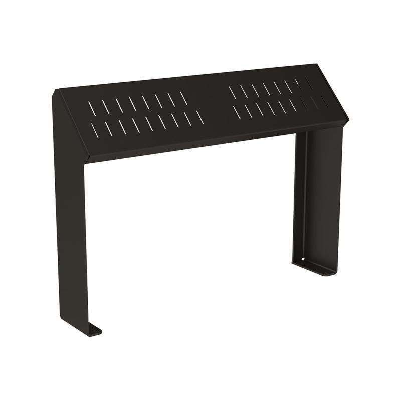 Procity Kube Perch Bench 1.2m (Galvanised Jet Black RAL 9005 / Jet Black RAL 9005)