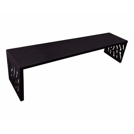 Procity Venice Backless Bench 1.8m (Galvanised Jet Black RAL 9005 / Jet Black RAL 9005)