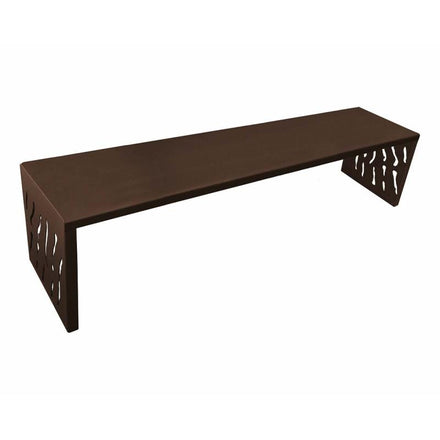 Procity Venice Backless Bench 1.8m (Galvanised Chocolate Brown RAL 8017 / Chocolate Brown RAL 8017)