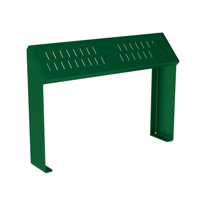 Procity Kube Perch Bench 1.2m (Galvanised Moss Green RAL 6005 / Moss Green RAL 6005)