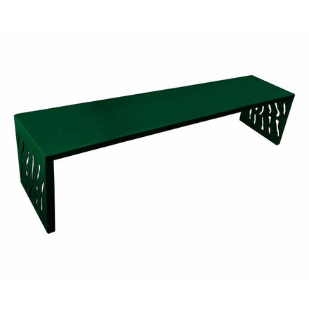 Procity Venice Backless Bench 1.8m (Galvanised Moss Green RAL 6005 / Moss Green RAL 6005)