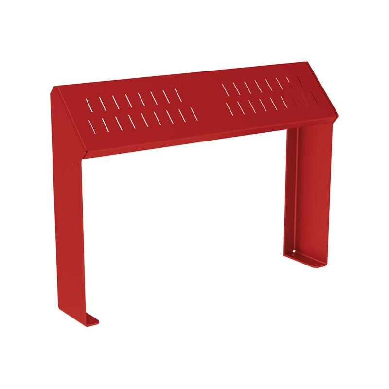 Procity Kube Perch Bench 1.2m (Galvanised Maroon RAL 3004 / Maroon RAL 3004)