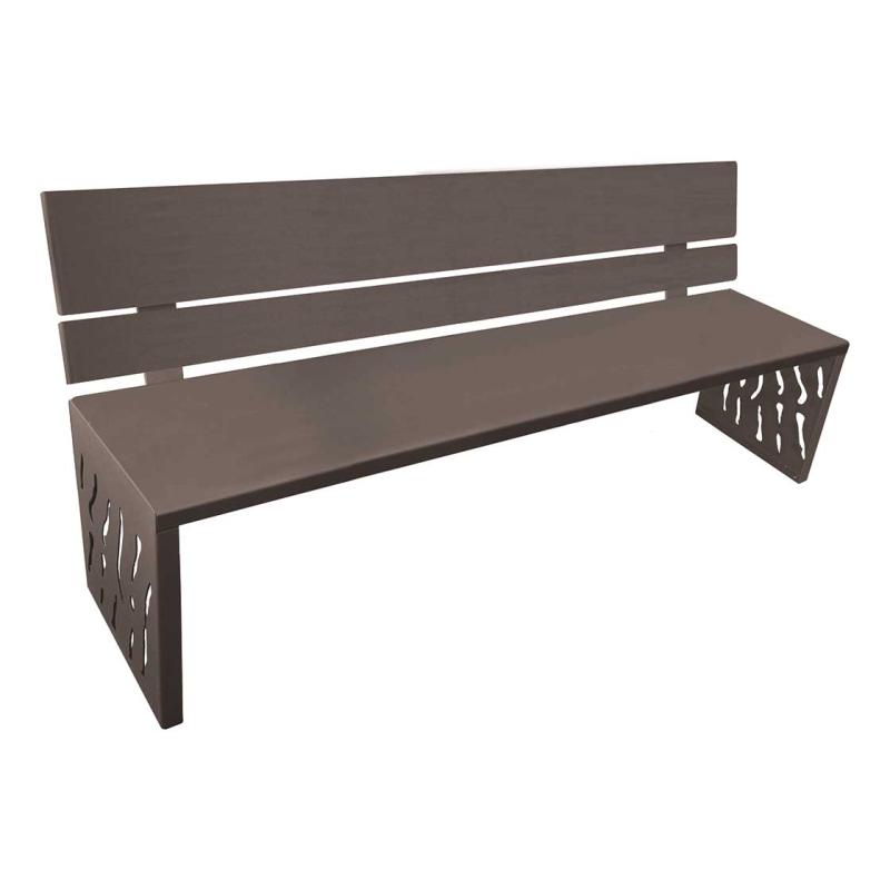 Procity Venice Seat Bench 1.8m (All Steel / Galvanised Procity Grey / Procity Grey)