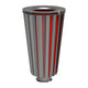 Procity Lofoten Litter Bin 80L (All Steel / With Internal Painted Galvanised Bucket / Procity Grey)