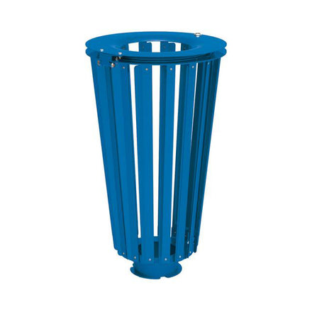 Procity Lofoten Litter Bin 80L (All Steel / Without Internal Bucket / Gentian Blue RAL 5010)