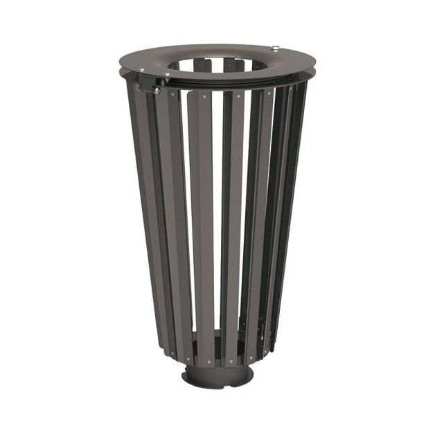 Procity Lofoten Litter Bin 80L (All Steel / Without Internal Bucket / Procity Grey)