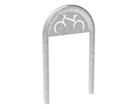 60mm Trombone Bike Stand With Cycle Symbol Cast In - Galvanised